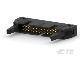 Listwa stykowa PCB 26-pinowe AMP-LATCH raster: 2.54 mm Prosty 2-rzędowe TE Connectivity Otwór przelotowy250 V W osłonie