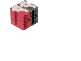KNX e/s Zacisk systemowy 2-biegunowy czerwony/czarny TG008 HAGER
