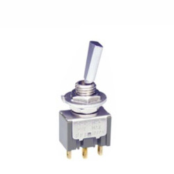 Przełącznik Wł.-(wł.) SPDT NKK Switches Montaż panelowy