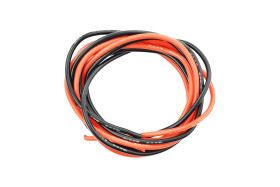 High Temperature Resistant Silicone Wire (18AWG 0.75mm2 1m Red & Black)