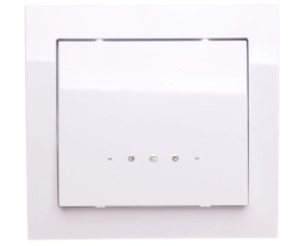 KIER Łącznik pojedynczy z podświetleniem biały ŁP-1WS/00