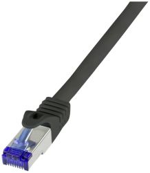 kabel LAN LogiLink C6A093S, 1 szt., RJ45, CAT 6a, S/FTP, 10.00 m, czarny
