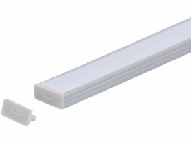 Zaślepka PCV Line Slim szara z otworem