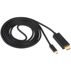 Akyga AK-AV-18 Cable USB-C Black 1.8 m Monitor Cable
