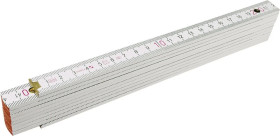 Miara składana drewniana 2 m biała 26C021