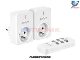 Gniazdo sieciowe sterowane pilotem (2+1)