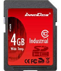 Karta SD SD, 4 GB Tak SLC, InnoDisk Industrial -40 → +85°C 32x