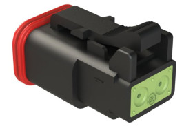 Złącze kabla 2-pinowe Amphenol Industrial -rzędowe Żeński 13A AT Połączenie zagniatane Złącze samochodowe