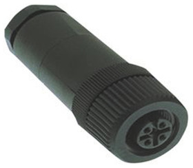 Złącze wielostykowe przemysłowe 4-pinowe M12 Montaż na kablu Wtyczka Turck