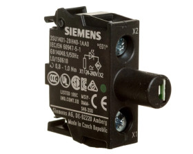 Oprawka bok LED zielony 24-240V AC-DC montaż w obudowie przył śrubowe SIRIUS ACT 3SU1401-2BH40-1AA0