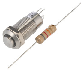 Nasadka przełącznika Zatrzaskowy SPST średnica wycięcia 12mm, montaż panelowy RS PRO