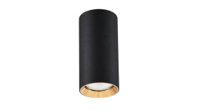 Spot Tuba Manacor Czarno-Złota 6X17cm Gu10 Lp-232/1D-170 Light Prestige