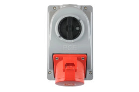 Gniazdo stałe z wyłącznikiem 0-1 32A 5P 400V IP44 COMBO-POL 96062540W