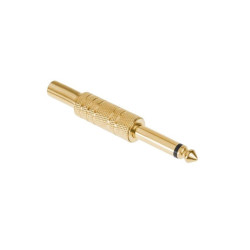 WTYK JACK 6,3mm MONO METAL ZŁOTY GOLD