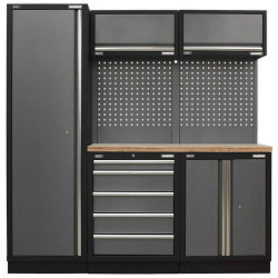 Sealey APMSSTACK02W Modular Storage System Combo - Pressed Wood Worktop