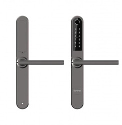 Elektroniczny zamek do drzwi SmartLock RCF SLIM grafitowy sz=38mm (13,56Mhz Mifare, kod PIN, odcisk palca, Bluetooth)