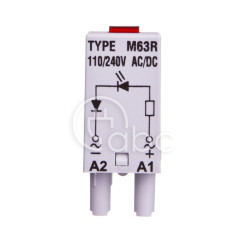 Moduł wtykowy LED czerwony 110-230V AC/DC M63R 854802
