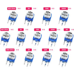 Zestaw potencjometrów montażowych 13 wartości