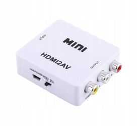 HDMI to CVBS Analog AV Video PAL NTSC RCA Adapter Converter - HDMI2AV