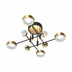 Lampa sufitowa LARA kolor czarny/francuskie złoto metal/aluminium,LED 6500 Lm 3000K IP20 MX7170-8-3BGT Zuma Line
