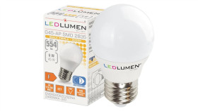 Żarówka Led G45-Ap E27 6W 554Lm 3000K Led Ww