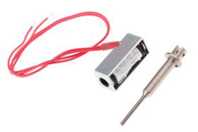 Elektromagnes liniowy 12 V DC 3mm Funkcja Push Pull siła utrzymująca: 0.4N