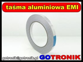 Taśma aluminiowa EMI z klejem 15mm