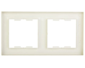 ASFORA Ramka podwójna pionowa kremowa EPH5810223