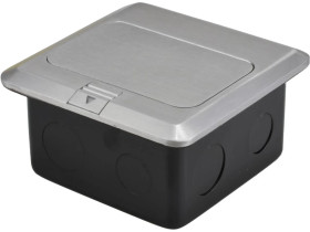 Puszka podłogowa ALU IP44 3M 230V+RJ45 NEKU