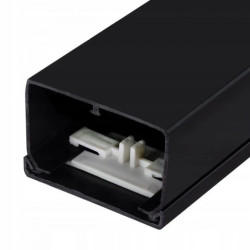 Listwa elektroinstalacyjna kanał kablowy LS czarny 60x40mm korytko z pokrywą / 2 m /