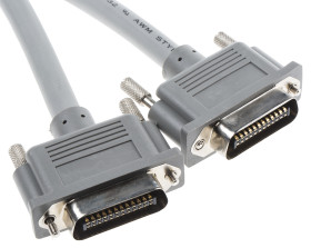Kabel równoległy RS PRO GPIB CC24 4 m Męski RS-232 300V Szary