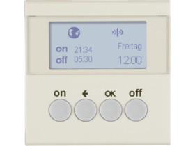 B.Kwadrat/S.1 KNX RF quicklink Wyłącznik czasowy sterowanie żaluzjami i mech. zas. krem 85745282 HAGER