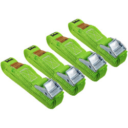 Faithfull FAITDCAMSET4 Cam Buckle Tie-Downs 5m x 25mm, 4 Piece