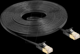 80348 Patch cable Cat.6a with Cat.7 raw cable U/FTP 5 m black