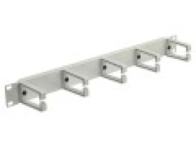 Organizator kabli z uchwytami plastikowymi x5 19 cali 1U RK.OK.00066