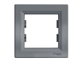 ASFORA Ramka 1 pojedyncza pozioma stal EPH5800162 SCHNEIDER ELECTRIC