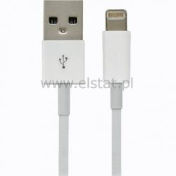 Kabel USB - IPOD IPHONE 5 ( 1,5m ) biały okrągł