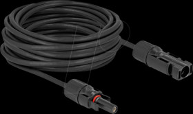 88231 Solar cable - male to female, Ø4.8 mm, 10 m