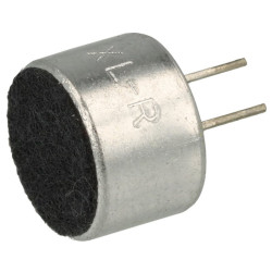 Mikrofon poj.KPCM15EP 4,5V 9,7mm piny 6,7mm przewlekany