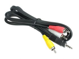 Kabel 4-polowy JACK- 3xRCA CHINCH 1,5m