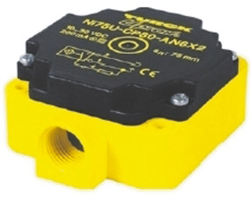 Czujnik zbliżeniowy Indukcyjny 40 mm Turck Wpuszczany 20 → 250 V AC/DC długość 80mm w obudowie prostokątnej