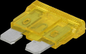 Automotive flat fuse, 20 A, yellow