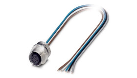 Złącze pulpitowe żeńskie M12 4P gwint mocujący M16 AB-C4-M12FS-M16-0,5 22260107