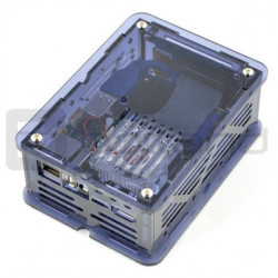 CloudShell dla Odroid XU4 - elementy do budowy serwera plików NAS - niebieski