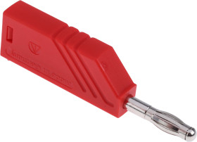 Adapter z wtykiem bananowym Męski Śruba typ Wtyk bananowy Czerwony 16A Hirschmann Test & Measurement rozmiar 4 mm