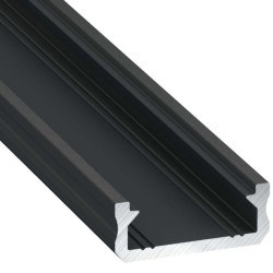 Profil LED Typ D czarny anod.2m 2,02m Do taśm ledowych