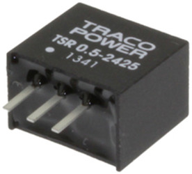 DC converter, 8-32 VDC, 3 W, 1 output, 6.5 VDC, 95 % efficiency, TSR 0.5-2465