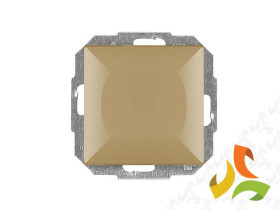 PERŁA Wyłącznik pojedynczy podświetlany złoto metalik WP-1PS ABEX