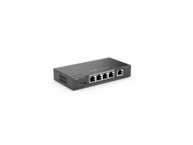 Zarządzalny Switch Reyee L2 5 portów 1Gbit 4 porty PoE/PoE+ (54W max) Metalowa Obudowa Desktop