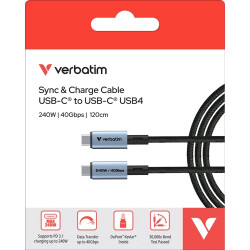 Charging cable, USB plug type C to USB plug type C, 1.2 m, black, 31847